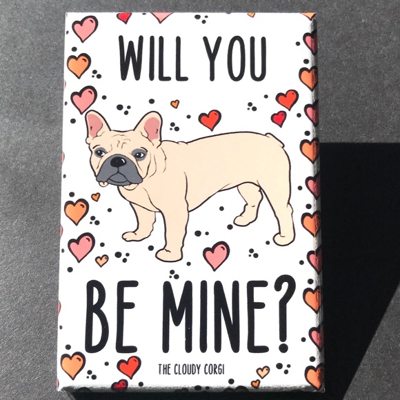 Artisan Other - French Bulldog Valentines Day Magnet Handmade Gift